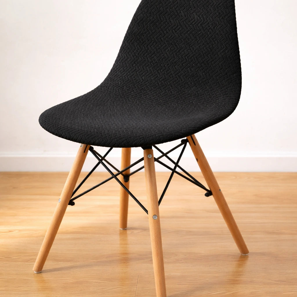 Kit Capas de Cadeira Eames Eiffel - Tecido Jacquard Lar da Ana
