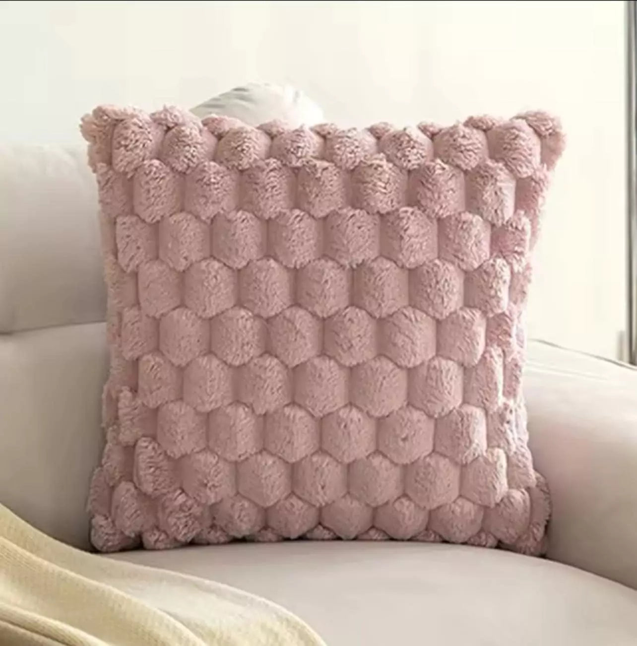 Kit Capa de Almofada Decorativa Série Gomo rosa lar da ana