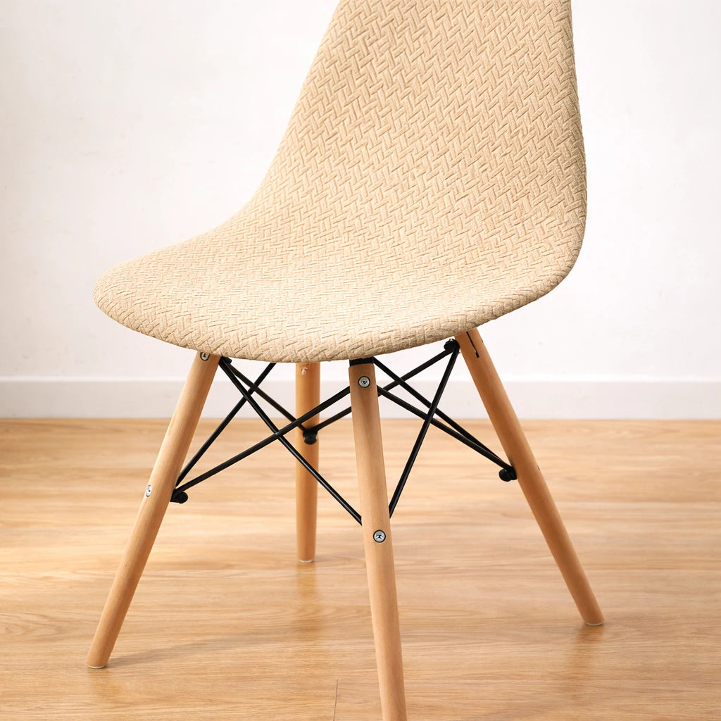 Kit Capas de Cadeira Eames Eiffel - Tecido Jacquard Lar da Ana