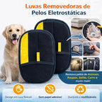 Luva Removedora de Pelos para Pets Lavável e Reutilizável – Uso em Roupas, Sofá e Carro Lar da Ana