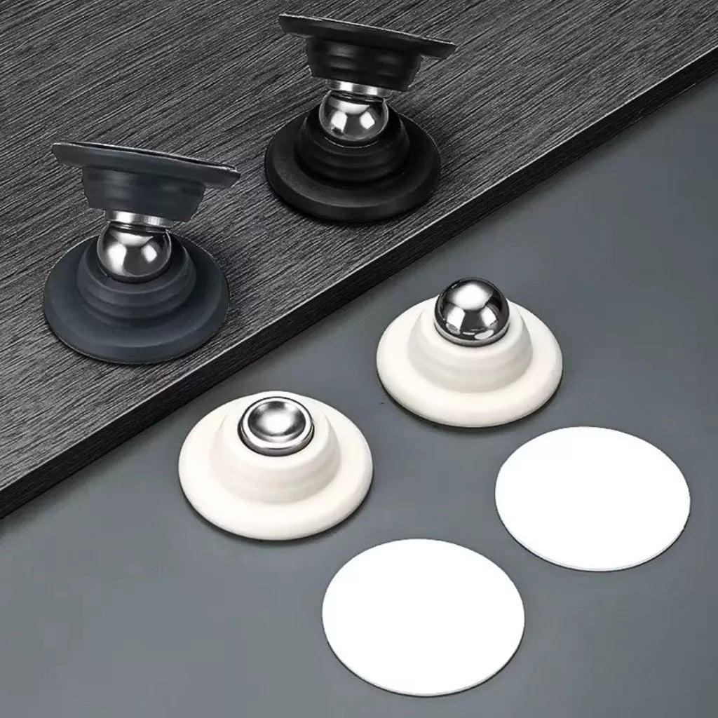 Trava Porta Magnético em Aço Inox com Adesivo e Parafusos – Fixador de Porta com Ímã Lar da Ana