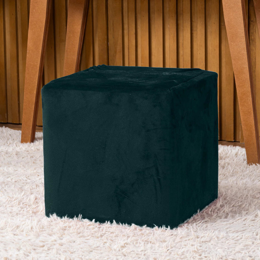 Capa de Puff em Veludo Suede – Sofisticação, Conforto e Renovação Imediata Lar da Ana