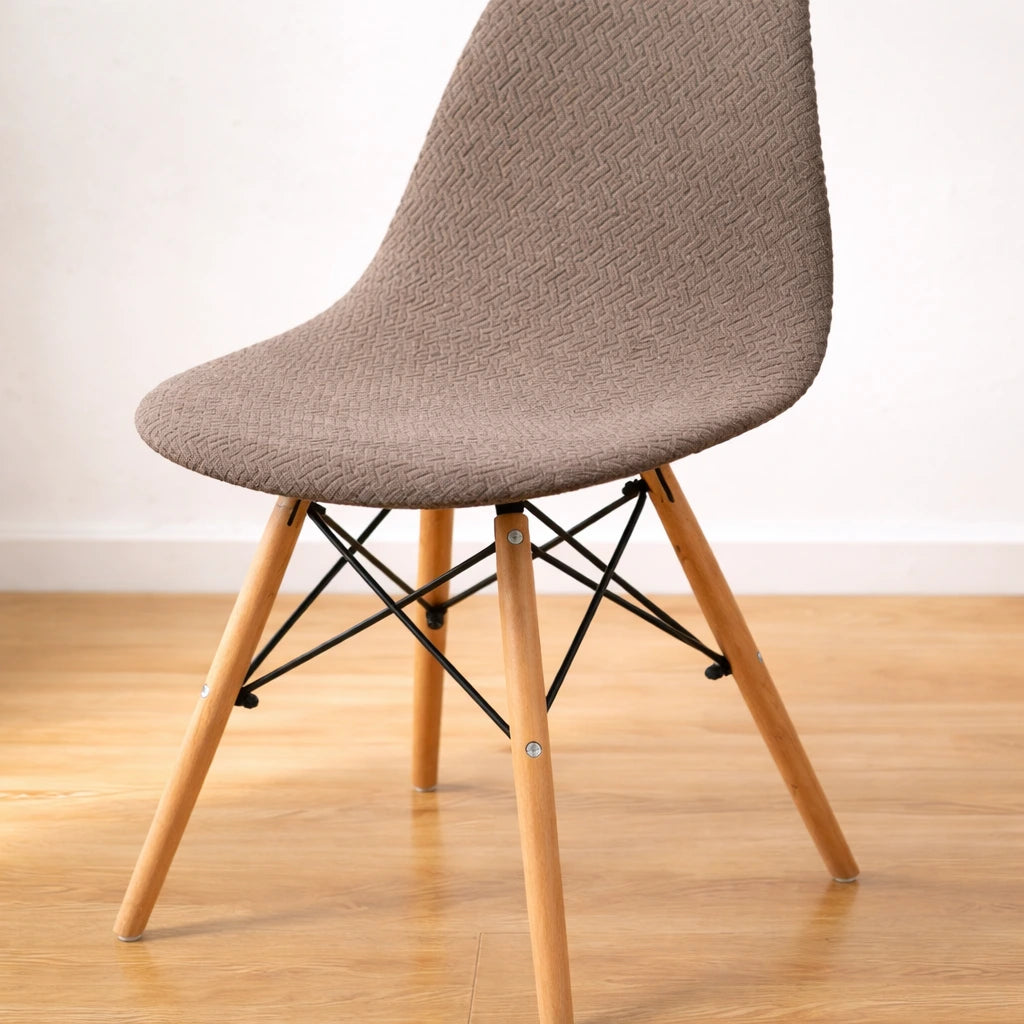 Kit Capas de Cadeira Eames Eiffel - Tecido Jacquard Lar da Ana
