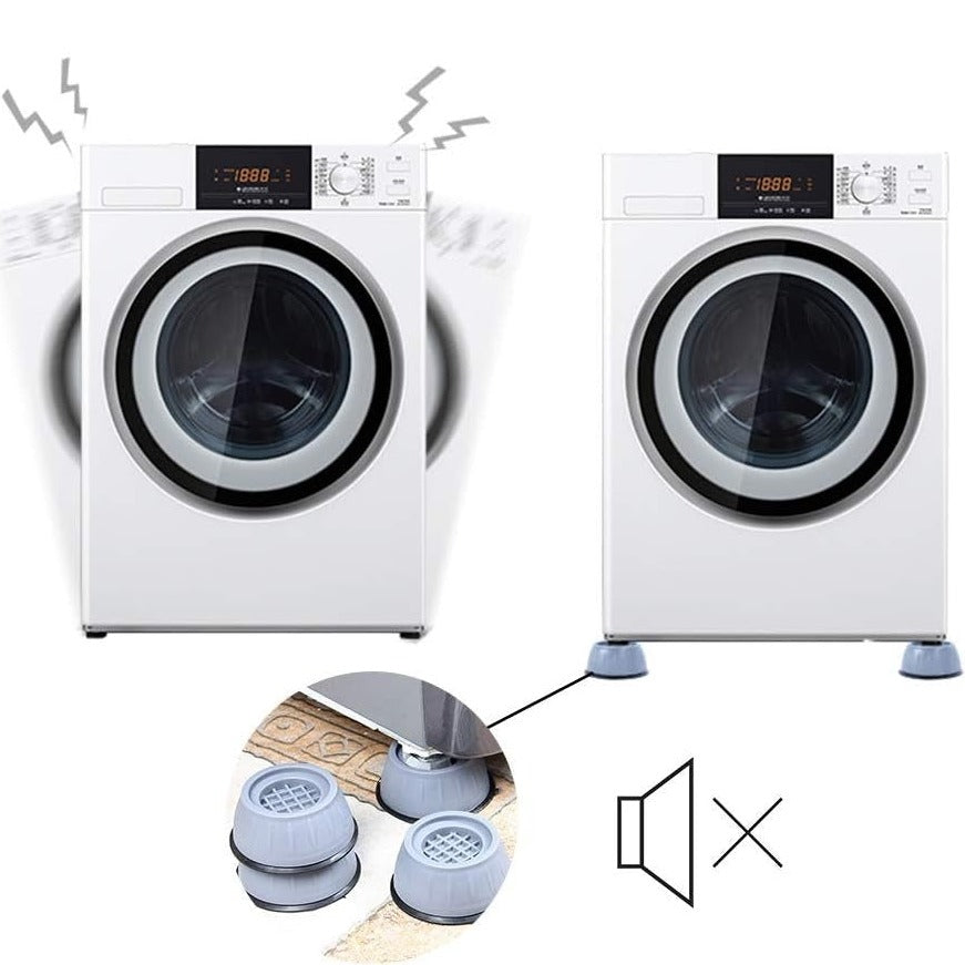 Kit 4 Pés Suporte para Máquina de Lavar Roupa Anti Vibração Silencioso lar da ana