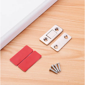 Fecho Magnético Slim de Neodímio para Portas e Armários – Aço Inoxidável, Ultra Fino Lar da Ana