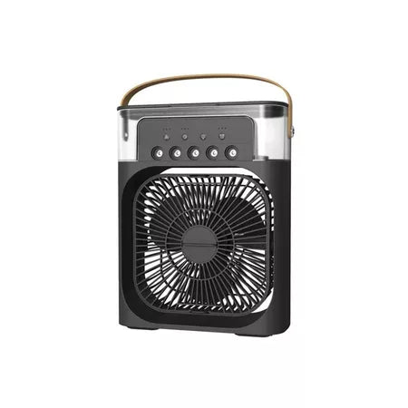 Mini Climatizador Portátil USB com Reservatório de Água e LED – Ventilador Umidificador 3 Velocidades Lar da Ana