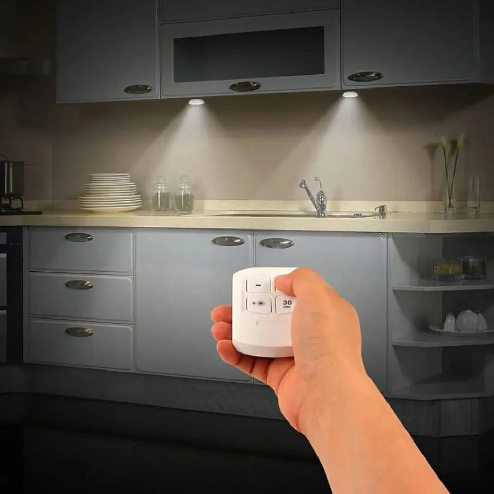 Kit Lâmpada de Led sem fio com Controle Remoto Lar da Ana