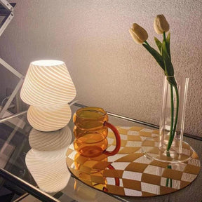 Abajur de Mesa e Luminária Decorativa Design Cogumelo lar da ana