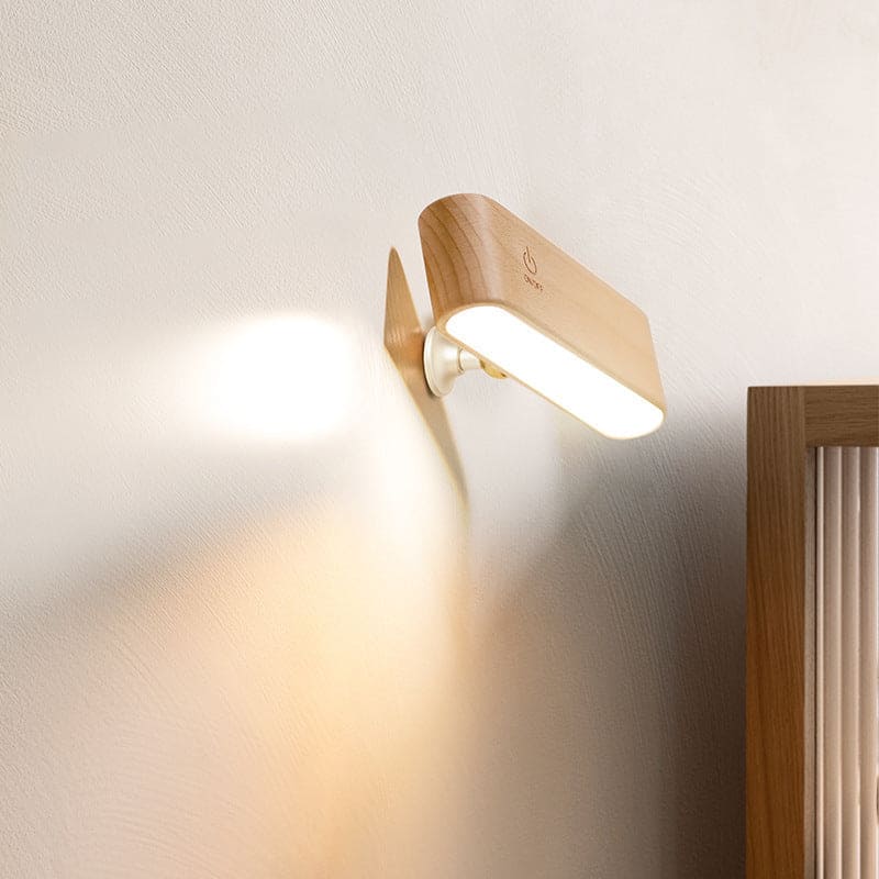 Arandela de Parede Interna LED Dimmer Madeira lar da ana