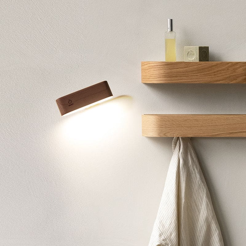 Arandela de Parede Interna LED Dimmer Madeira lar da ana