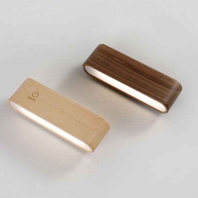 Arandela de Parede Interna LED Dimmer Madeira lar da ana