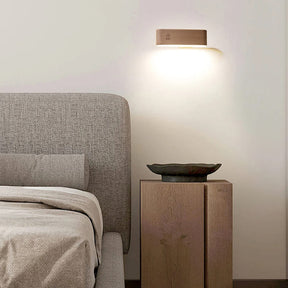 Arandela de Parede Interna LED Dimmer Madeira lar da ana