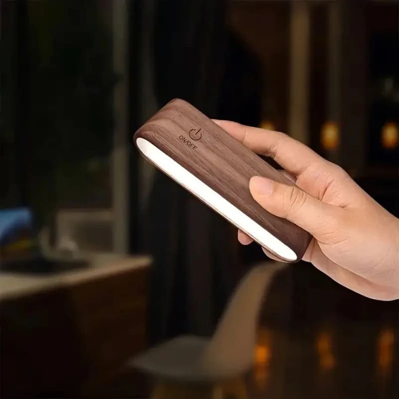 Arandela de Parede Interna LED Dimmer Madeira lar da ana