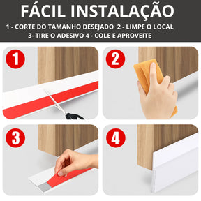 Borracha Protetora para Vedação de Portas Lar da Ana