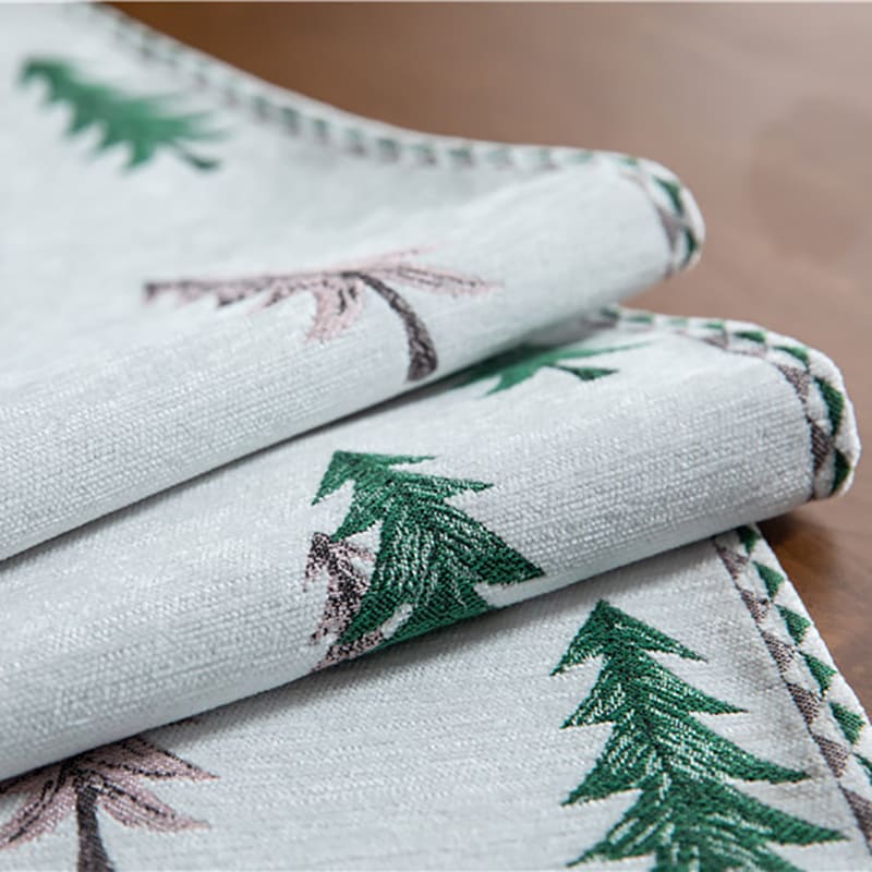 Caminho de Mesa Trilho de Mesa em tecido Jacquard com Flor lar da ana