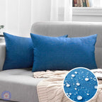 Capa de Almofada Impermeável UltraShield - Proteção e Conforto para Estofados azul marinho lar da ana