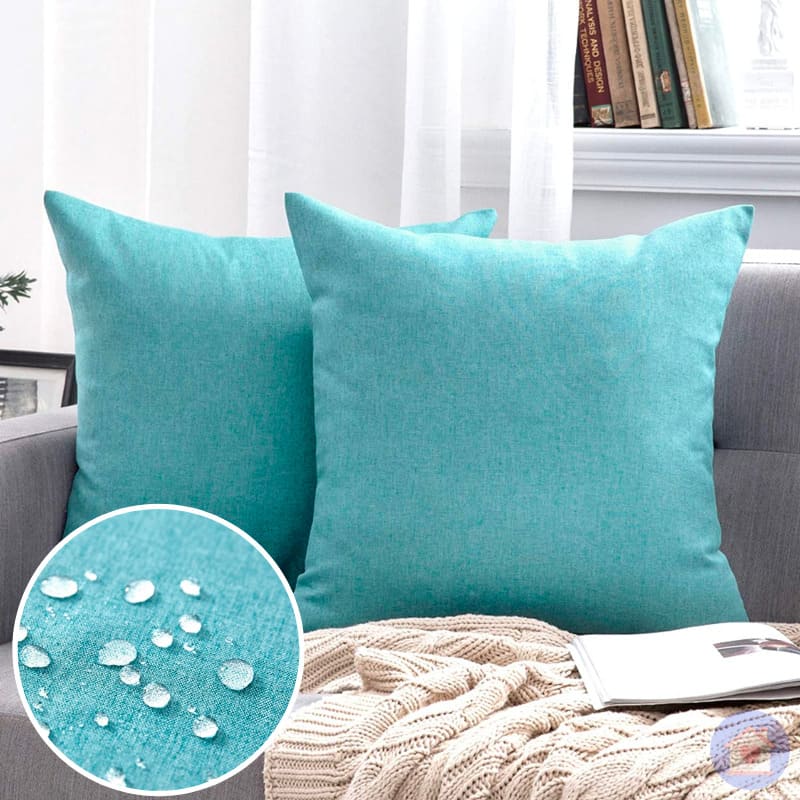 Capa de Almofada Impermeável UltraShield - Proteção e Conforto para Estofados azul turquesa lar da ana