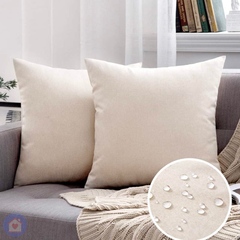Capa de Almofada Impermeável UltraShield - Proteção e Conforto para Estofados bege lar da ana