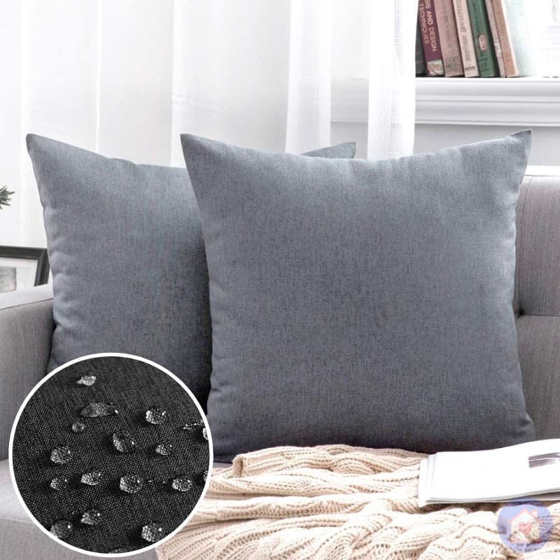 Capa de Almofada Impermeável UltraShield - Proteção e Conforto para Estofados cinza claro lar da ana