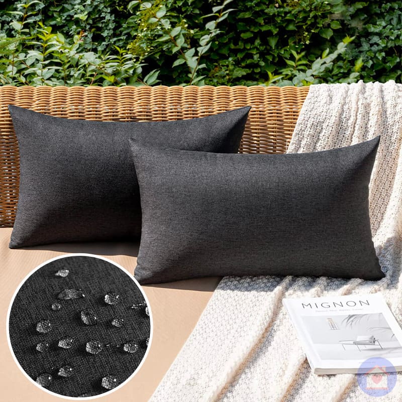 Capa de Almofada Impermeável UltraShield - Proteção e Conforto para Estofados cinza escuro lar da ana