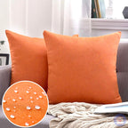 Capa de Almofada Impermeável UltraShield - Proteção e Conforto para Estofados laranja lar da ana
