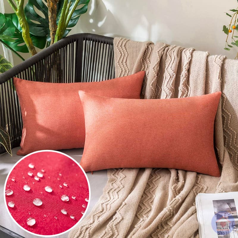Capa de Almofada Impermeável UltraShield - Proteção e Conforto para Estofados rosa salmão lar da ana