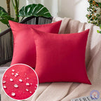 Capa de Almofada Impermeável UltraShield - Proteção e Conforto para Estofados vermelho lar da ana