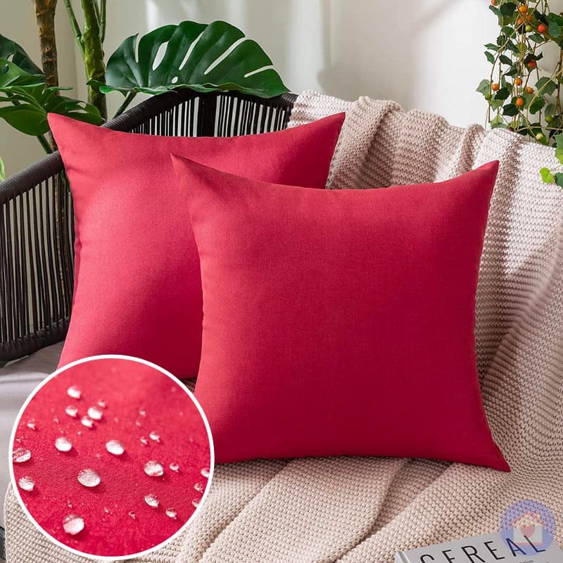 Capa de Almofada Impermeável UltraShield - Proteção e Conforto para Estofados vermelho lar da ana