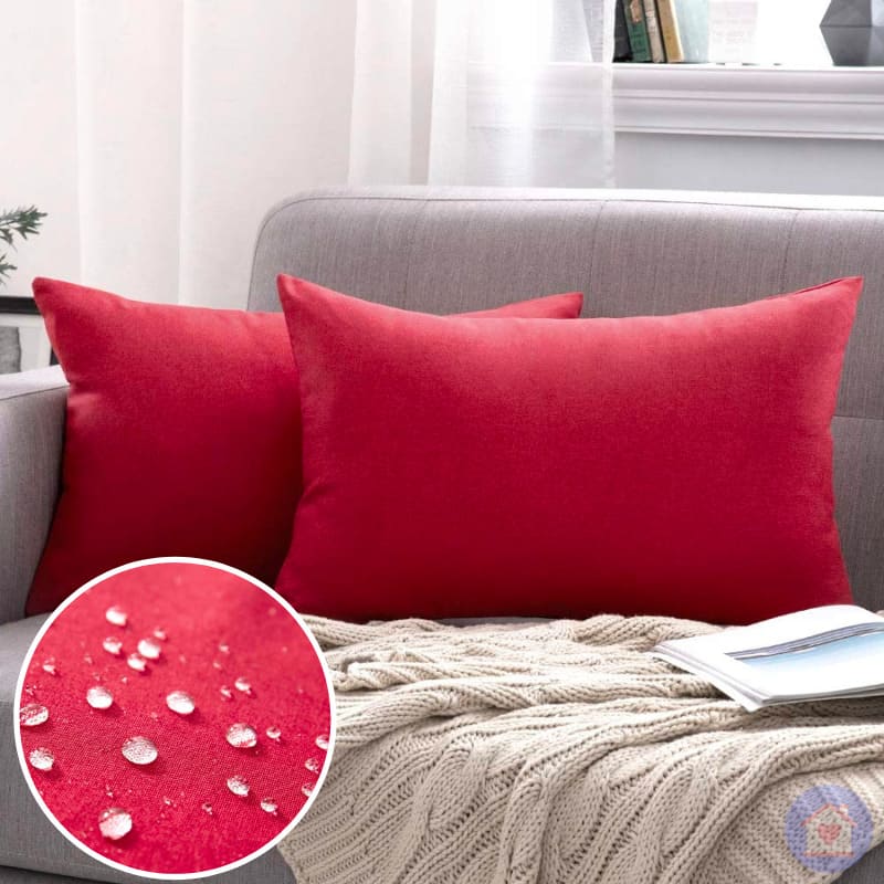 Capa de Almofada Impermeável UltraShield - Proteção e Conforto para Estofados vermelho lar da ana