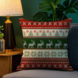 Capa de Almofada Xadrez Natalina Dupla Face - Decoração de Natal