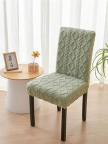 Capa de Cadeira estilo Crochê verde lar da ana