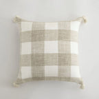 Capa de almofada Decorativa em Linho com Borlas lar da ana