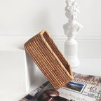 Cesto de Palha Rattan Feito a Mão lar da ana