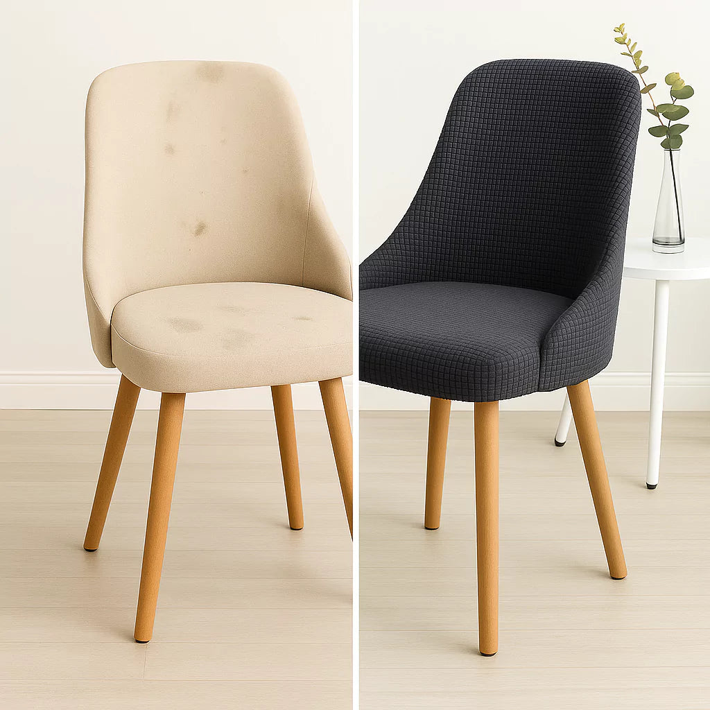 Kit Capas de Cadeira Curva - Tecido Jacquard lar da ana