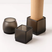Kit Protetores de Pés de Cadeiras em Silicone preto lar da ana