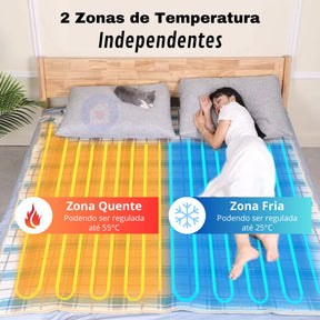Lençol Térmico Aquecido com 9 Níveis de Temperatura Queen