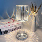 Luminária de Mesa LED Recarregável Sem Fio Cristal lar da ana