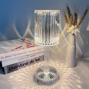 Luminária de Mesa LED Recarregável Sem Fio Cristal lar da ana