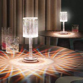 Luminária de Mesa LED Recarregável Sem Fio Cristal lar da ana
