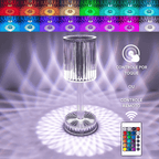 Luminária de Mesa LED Recarregável Sem Fio Cristal lar da ana