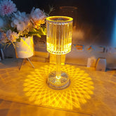 Luminária de Mesa LED Recarregável Sem Fio Cristal lar da ana