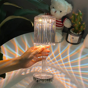Luminária de Mesa LED Recarregável Sem Fio Cristal lar da ana