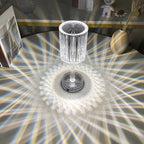 Luminária de Mesa LED Recarregável Sem Fio Cristal lar da ana