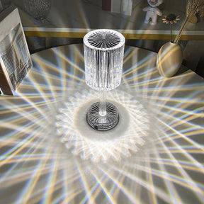 Luminária de Mesa LED Recarregável Sem Fio Cristal lar da ana