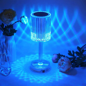 Luminária de Mesa LED Recarregável Sem Fio Cristal lar da ana
