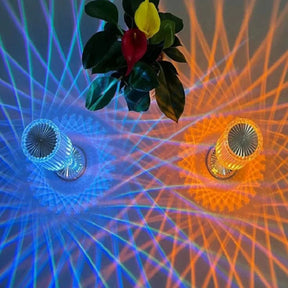 Luminária de Mesa LED Recarregável Sem Fio Cristal lar da ana