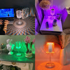 Luminária de Mesa LED Recarregável Sem Fio Cristal lar da ana
