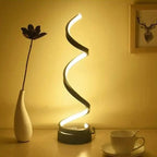 Luminária de Mesa Abajur Espiral LED Moderno e Minimalista lar da ana