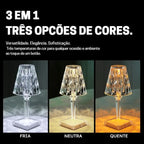 Luminária de Mesa Led Sem Fio 3 em 1 Premium Cridia lar da ana
