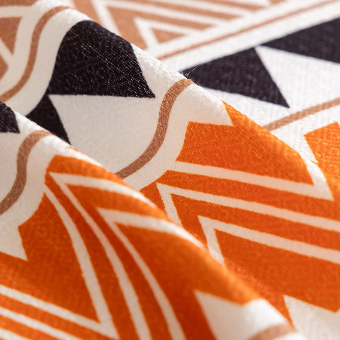 Manta de Sofá Estilo Boho Geométrico – Protetor Decorativo Lar da Ana